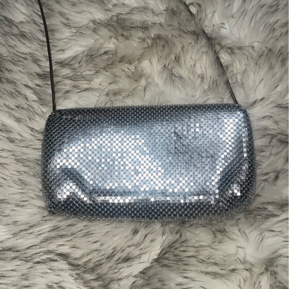 Vintage🤍Sliver purse silver flap bag shoulder bag - Picture 2 of 12
